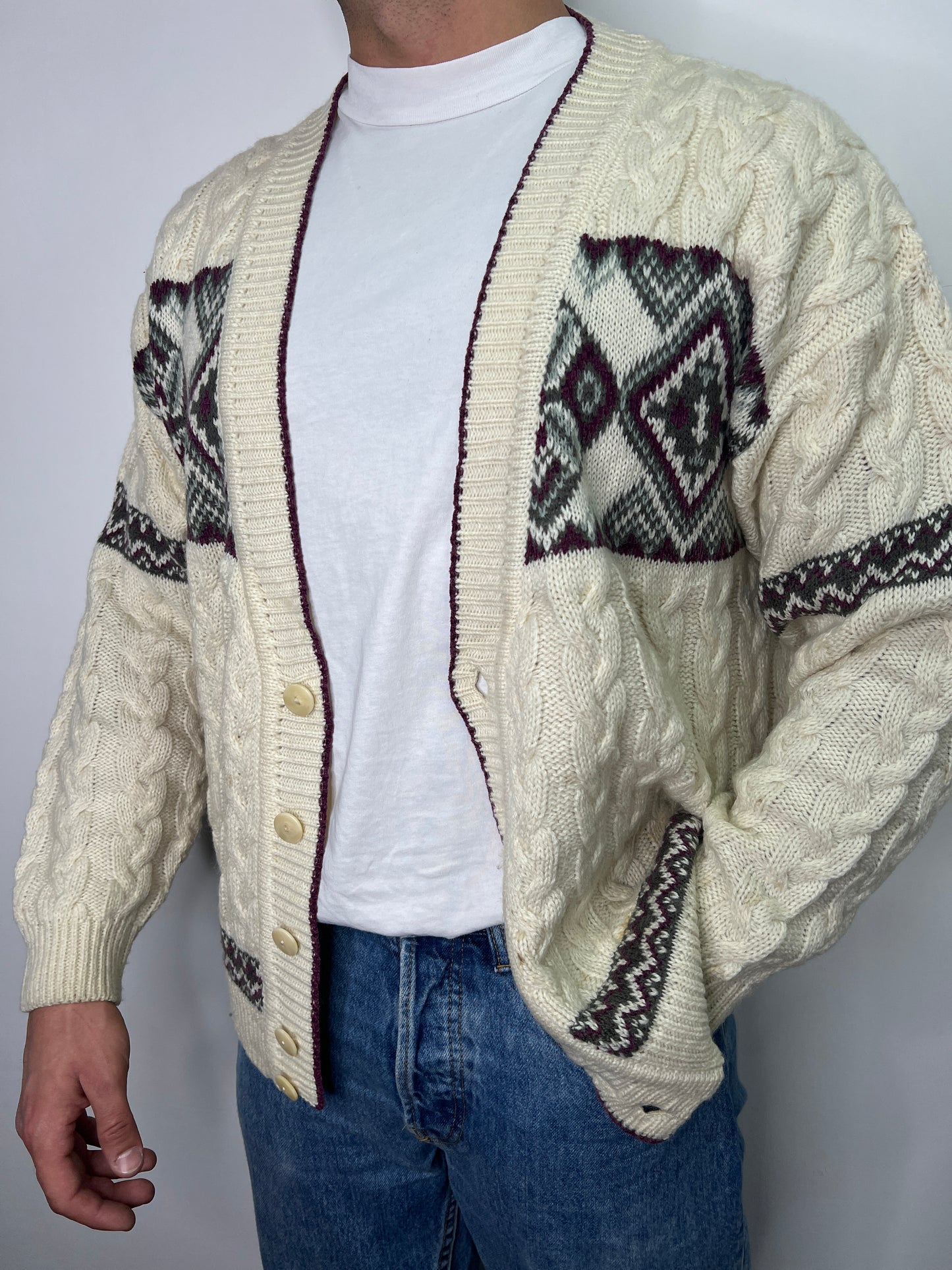 Cardigan rombi