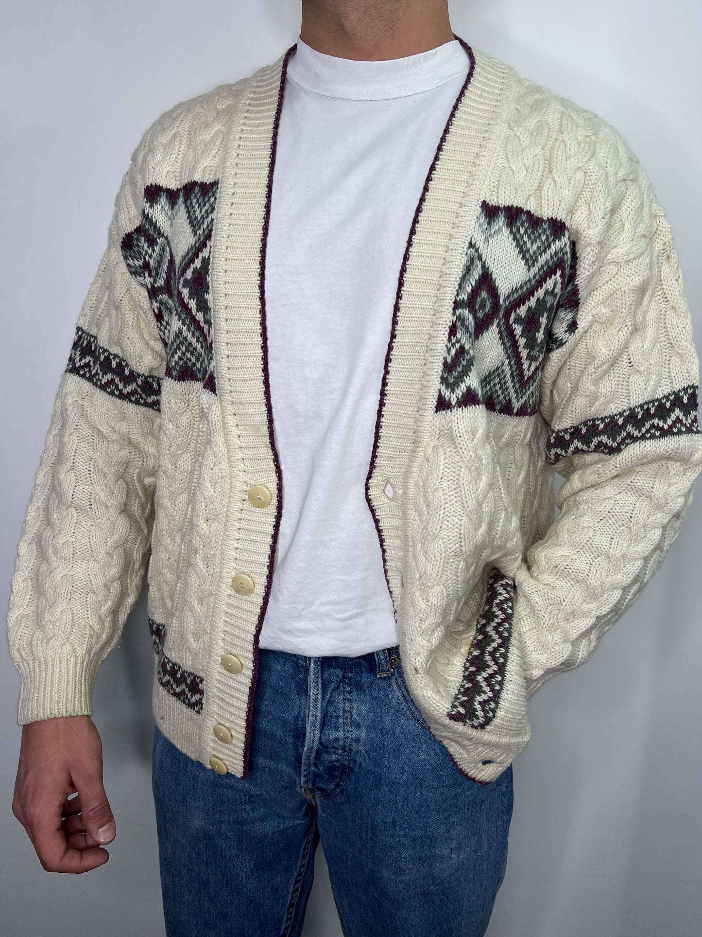 Cardigan rombi